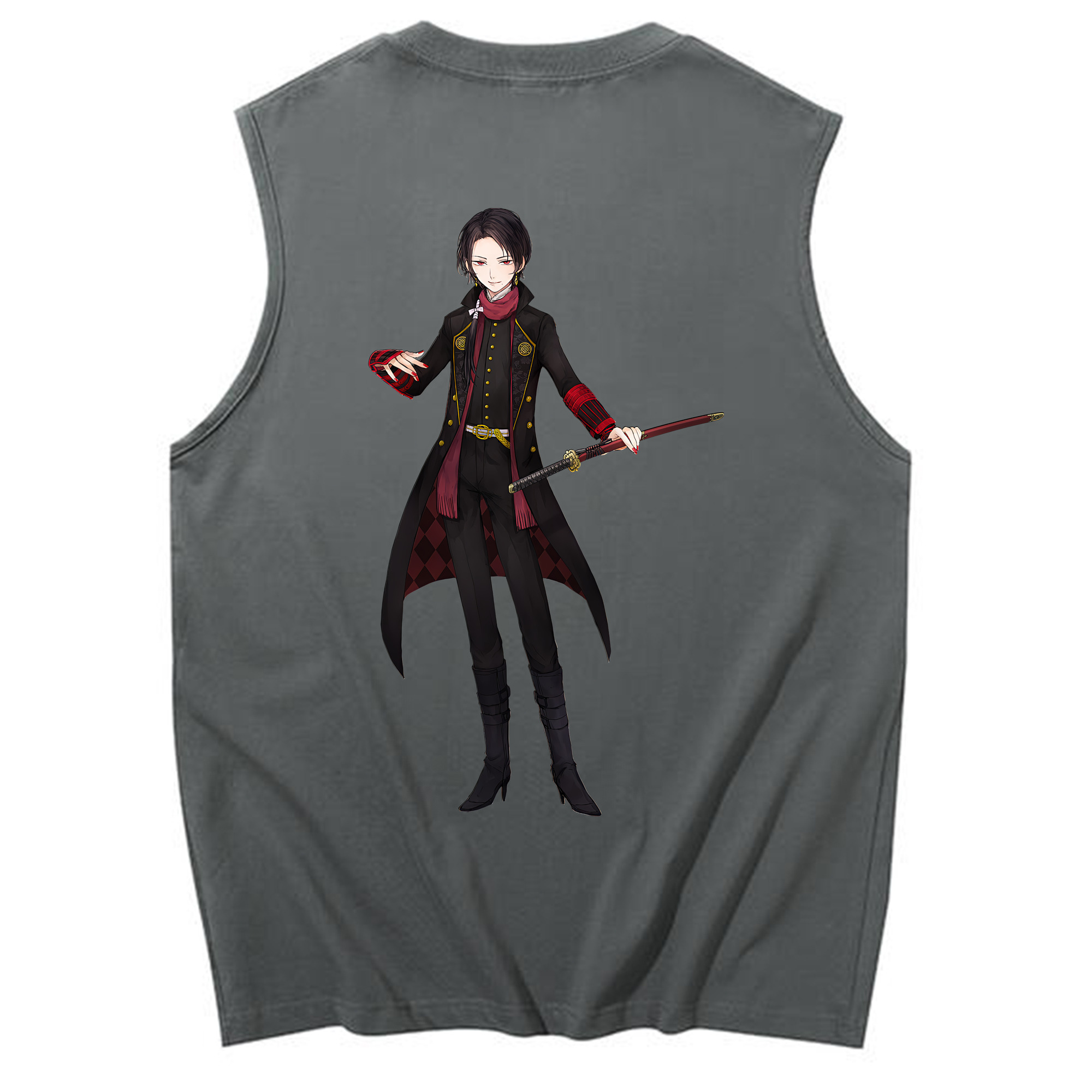 （画像用） 刀剣乱舞 Touken Ranbu コットン100％タンクトップ（背面プリント）